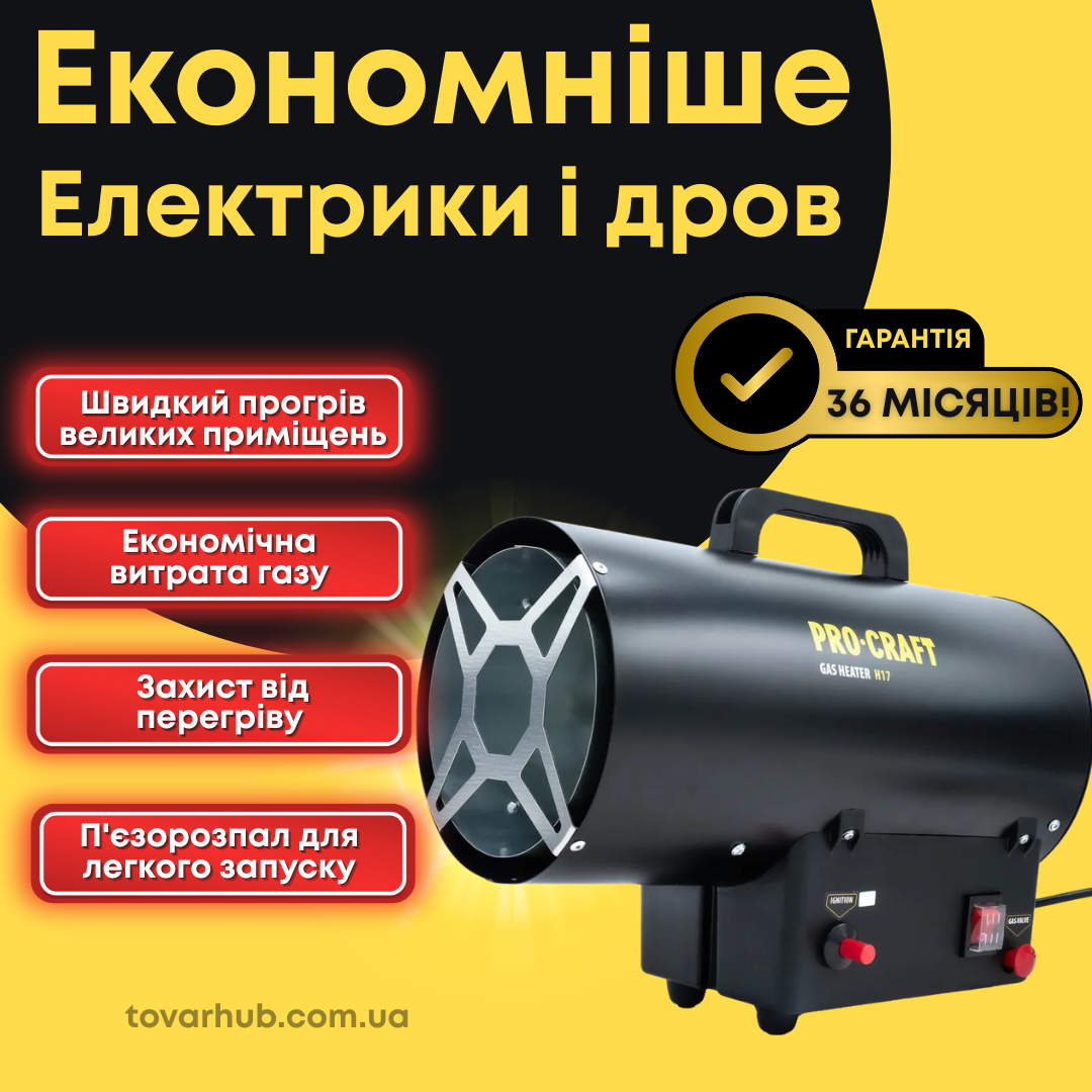 Газова теплова гармата ProCraft